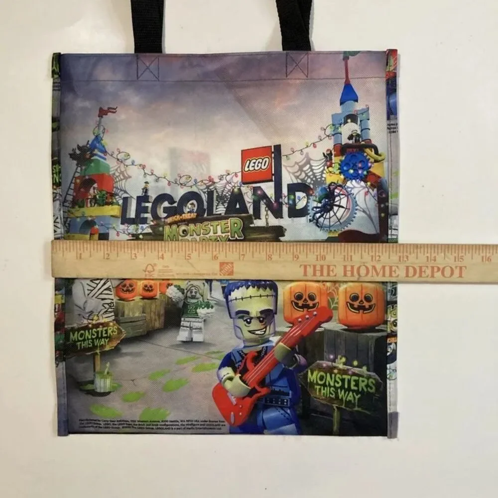 LEGO Legoland Tote 2024 Monster Halloween Brick Or Treat Reusable Shopping Bag